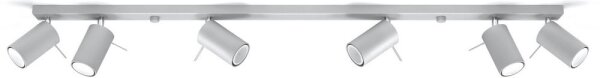 Sollux SL.0454 - Faretto da binario RING 6xGU10/10W/230V