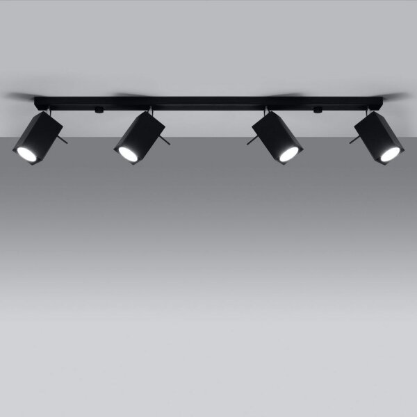 Luce Spot MERIDA 4xGU10/40W/230V nero