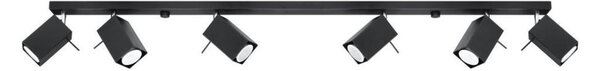 Sollux SL.0460 - Faretto MERIDA 6xGU10/40W/230V nero