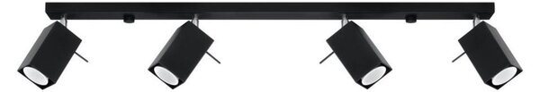 Luce Spot MERIDA 4xGU10/40W/230V nero