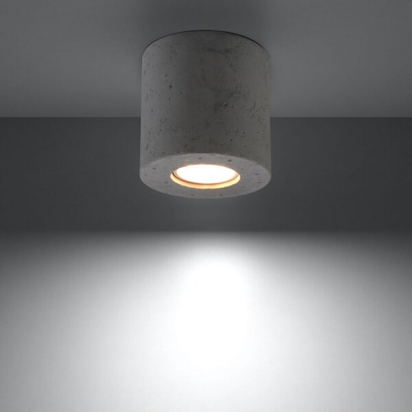 Sollux SL.0488 - Faretto ORBIS 1xGU10/10W/230V calcestruzzo