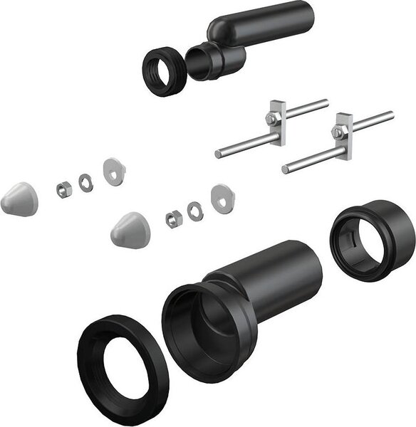 Alcadrain WC Zubehör komplett DN110/110, 25 mm, PE, weiß