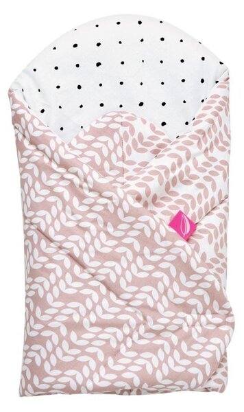 MOTHERHOOD - Coperta Swaddle con rinforzo in cocco CLASSICS 75x75 cm rosa