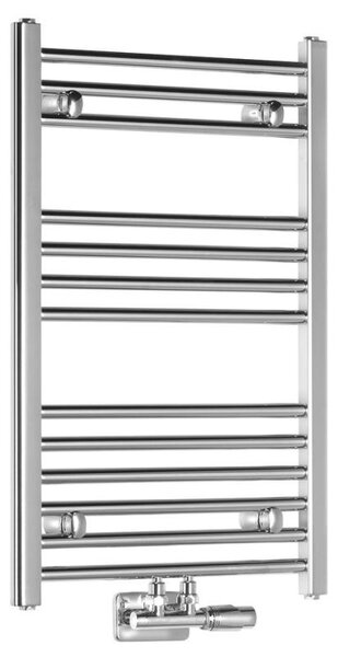 Radiatore da bagno Aqualine ALYA, modello diritto 500x803 mm, attacco centrale, cromato