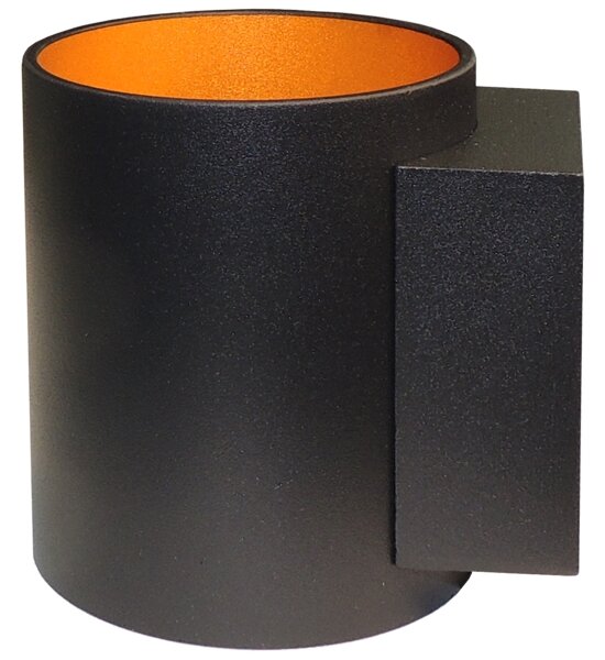 Applique SQUALLA TUBA 1xG9/50W/230V nero/oro