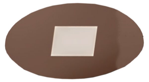 Plafoniera Contemporanea Pixart Metallo Ruggine Led 36W