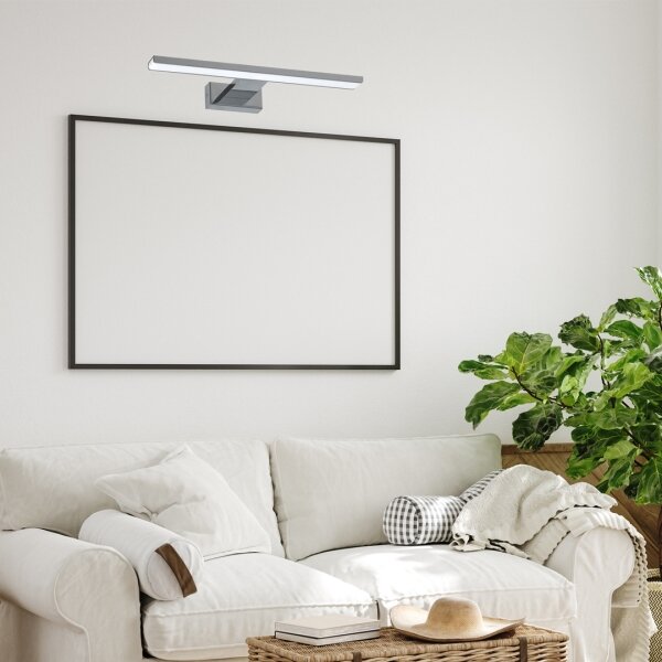 Applique da bagno LED SHINE, 7 W, 230 V, 30 cm, IP44, cromo lucido