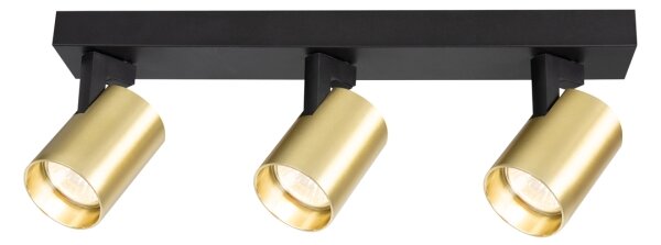 Faretto VOLF 3xGU10/10W/230V oro/nero