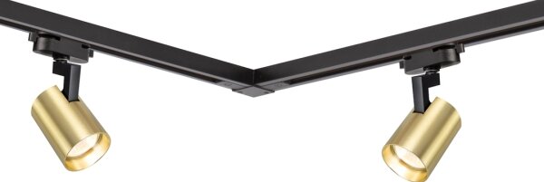 Faretto per sistema a binario VOLF 4xGU10/10W/230V oro/nero