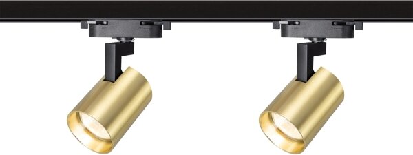 Faretto per sistema a binario VOLF 4xGU10/10W/230V oro/nero