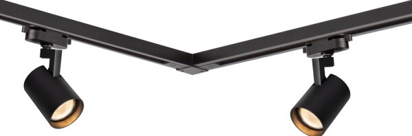 Faretto per sistema a binario VOLF 4xGU10/10W/230V nero