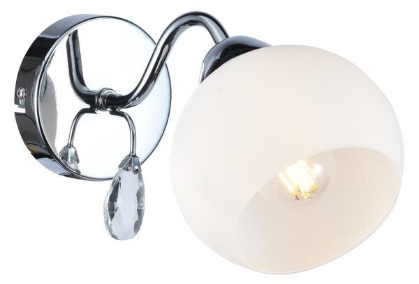 Faretto da parete CONNOR 1xE27/15W/230V cromo lucido/bianco