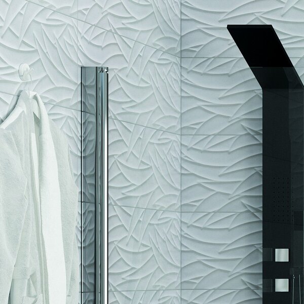 Kamalu box doccia angolare 90x90 due ante battenti finitura cromo | ks2800