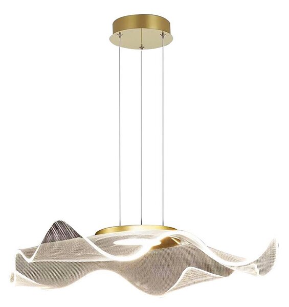 Lampadario LED a sospensione con filo LARGO LED/16W/230V oro