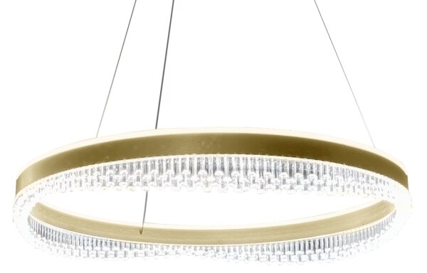 Lampadario LED a sospensione con filo LED/52W/230V diametro 60 cm oro