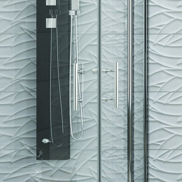 Kamalu box doccia 80x80 a doppio battente altezza 190 cm | kpx1000