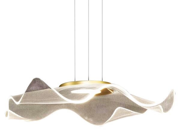 Lampadario LED a sospensione con filo LARGO LED/16W/230V oro