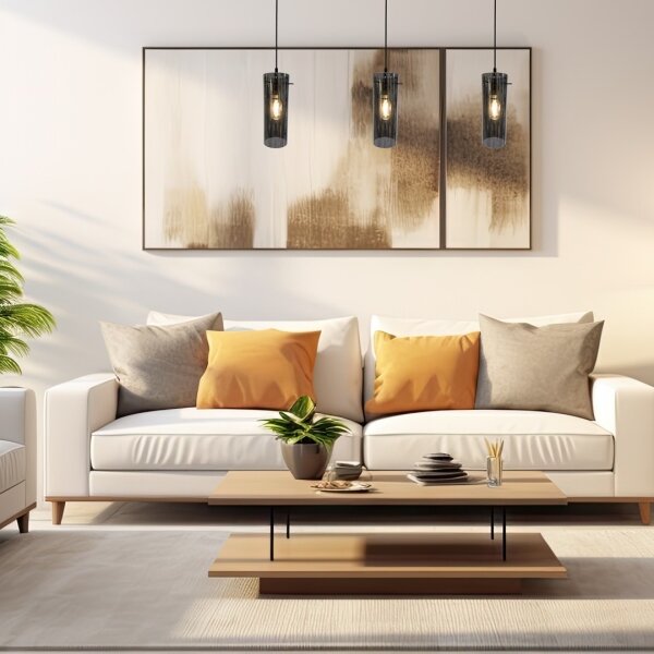 Lampadario a sospensione con filo PADOVA 3xE27/15W/230V nero