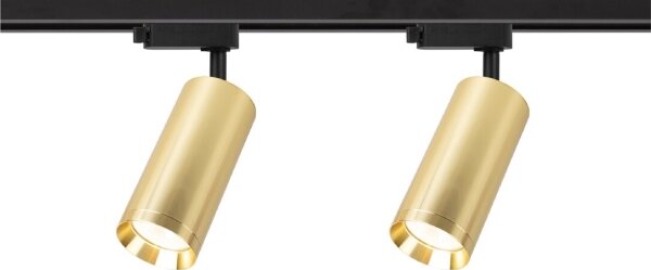 Faretto per sistema a binario MICA 4xGU10/10W/230V oro/nero