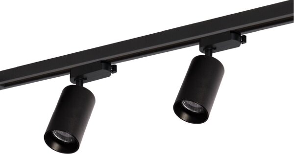 Faretto per sistema a binario PIPE 4xGU10/10W/230V nero