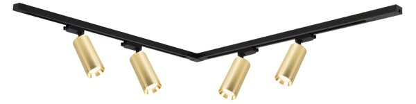 Faretto per sistema a binario MICA 4xGU10/10W/230V oro/nero
