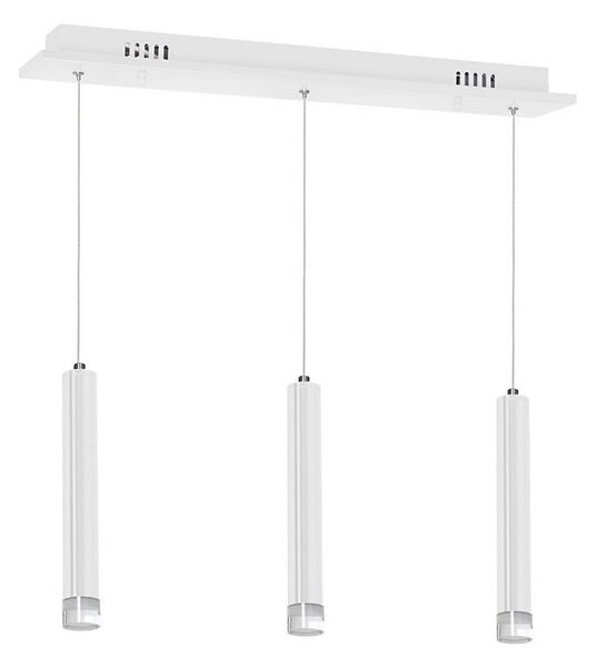 Lampadario LED su filo ALBA 3xLED/15W/230V bianco