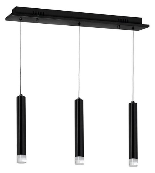Lampadario LED su corda CARBON 3xLED/15W/230V