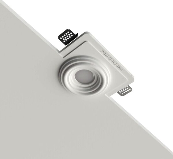 Faretto incasso lampadari bartalini auga fp1 gu10 led gesso verniciabile - Lampadari Bartalini Gesso