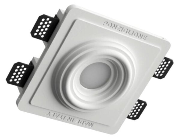 Faretto incasso lampadari bartalini auga fp1 gu10 led gesso verniciabile - Lampadari Bartalini Gesso