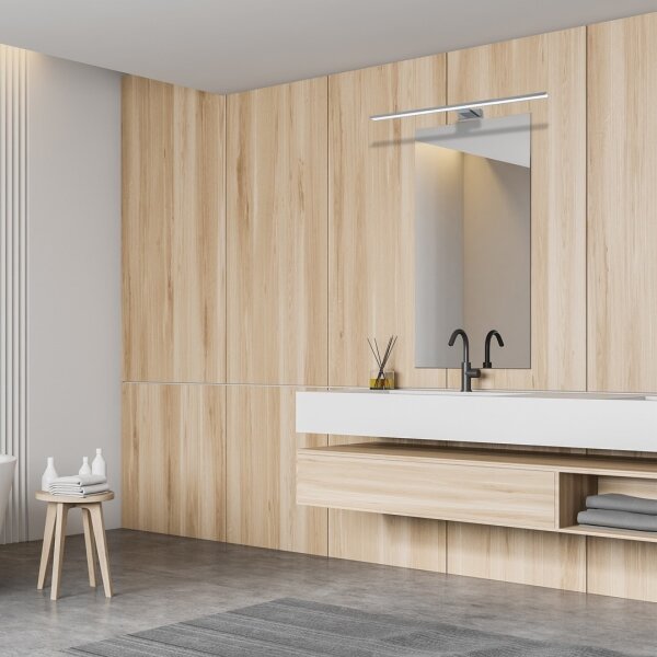 Luce LED per specchio da bagno SHINE LED/15W/230V 80 cm IP44 cromo lucido