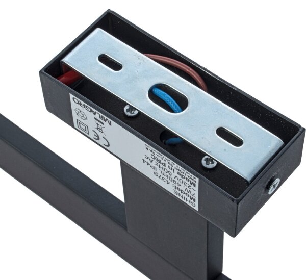 Applique da bagno SHINE LED/7W/230V 30 cm IP44 nero