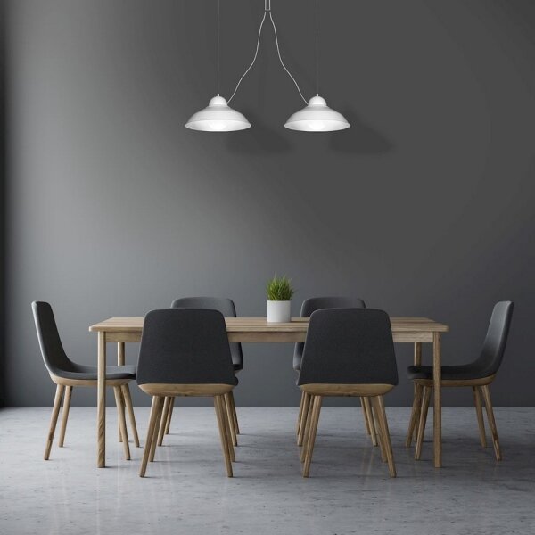 Lampadario a sospensione con filo GUSTAV 2xE27/60W/230V