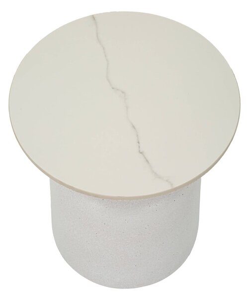 Tavolino rotondo con piano in ceramica ø 40 cm Fush - Mauro Ferretti