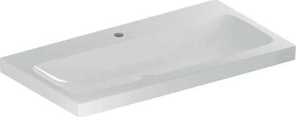 Geberit iCon Light lavabo, 90 cm x 48 cm, avec trou pour robinetterie, sans trop-plein,501836, 501.836.00.5, 501.836.00.5