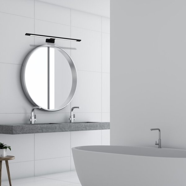 Illuminazione a LED per specchio da bagno SHINE LED/12W/230V 60 cm IP44 nero