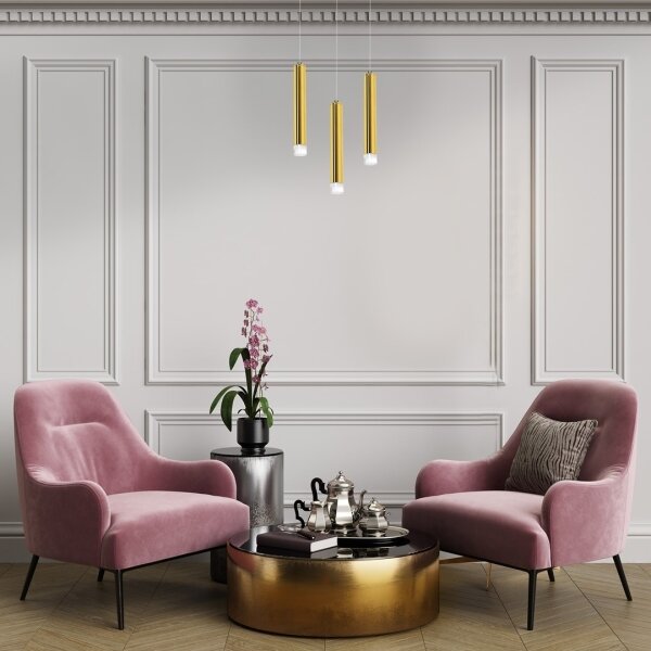 Lampadario LED a cavo GOLDIE LED/5W/230V dorato