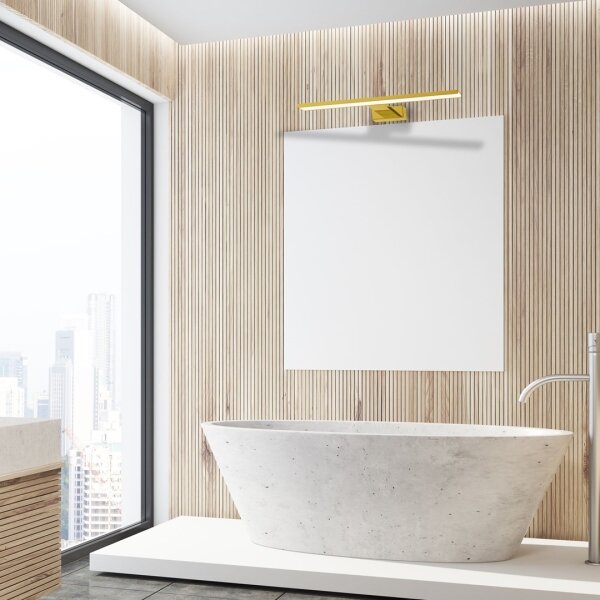 Illuminazione a specchio LED per bagno SHINE LED/13,8W/230V 60 cm IP44 oro