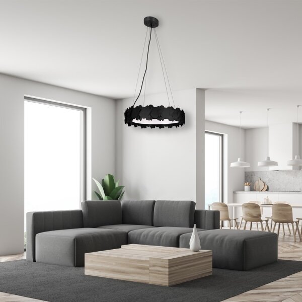Lampada a sospensione LED su cavo SOHO LED/24W/230V, nero