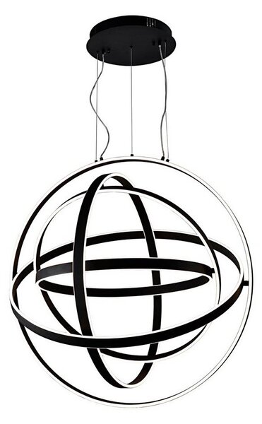Lampadario LED a cavo COPERNICUS LED/260W/230V nero