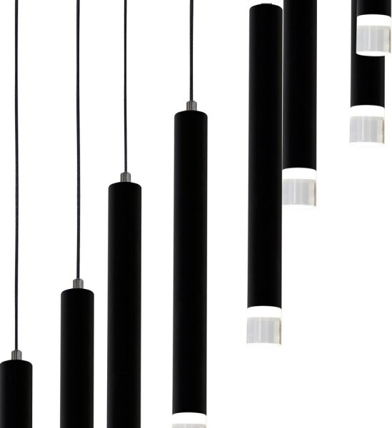 Lampadario LED a sospensione con filo CARBON 12xLED/12W/230V
