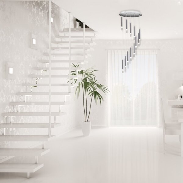 Lampadario a sospensione con filo ICE 12xLED/1W/230V