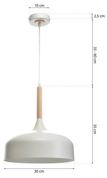 Lampadario a sospensione con filo TAYLOR 1xE27/60W/230V