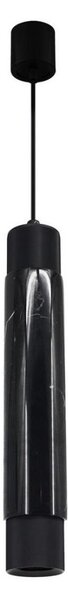 Lampadario su fune MARBLE 1xGU10/8W/230V nero/dorato
