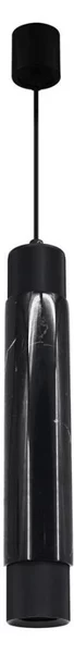 Lampadario su fune MARBLE 1xGU10/8W/230V nero/dorato