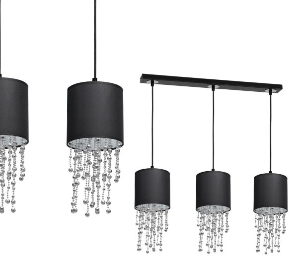 Lampadario a sospensione con filo ALMERIA 3xE27/60W/230V