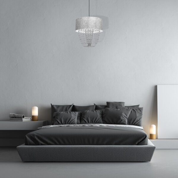 Lampadario a sospensione con filo ALMERIA 1xE27/60W/230V