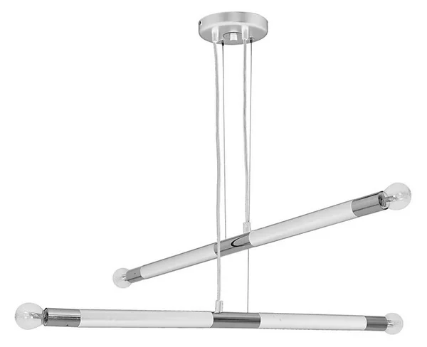 Lampadario su fune BASTONE WHITE 4xE14/40W/230V