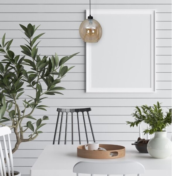 Lampadario su filo SOFIA 1xE27/60W/230V marrone