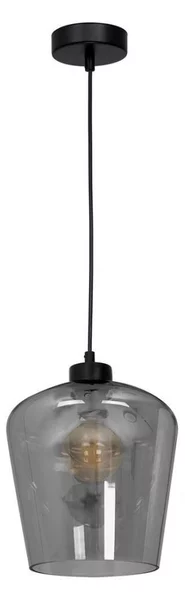 Lampadario su filo SANTIAGO 1xE27/60W/230V nero