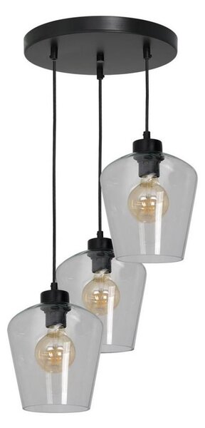 Lampadario su fune SANTIAGO 3xE27/60W/230V limpido